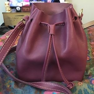 COPY - NEW MINI LEATHER  BUCKET BAG MULBERRY